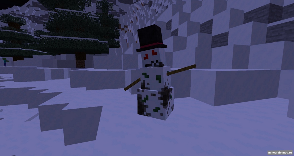 Мод SCP-4230, The Snowman для Minecraft 1.20.1, 1.19.4, 1.19.2