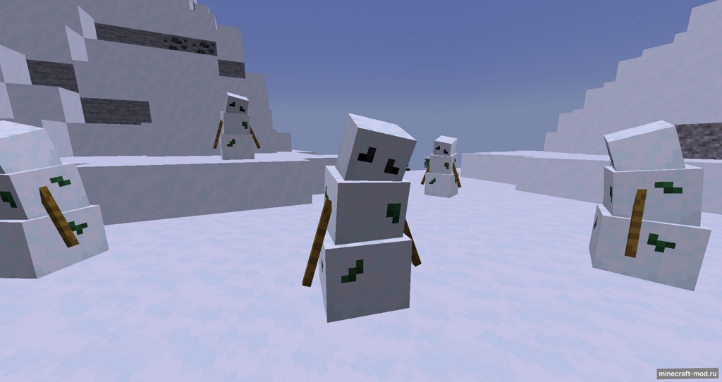 Мод SCP-4230, The Snowman для Minecraft 1.20.1, 1.19.4, 1.19.2