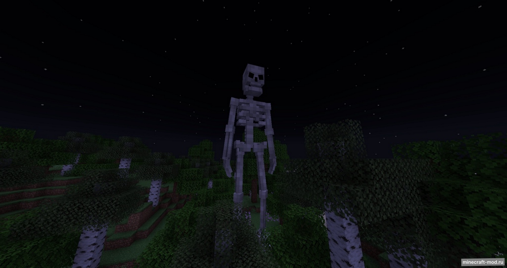 Мод SCP-2863, Starving Skeletons для Minecraft 1.20.1, 1.19.4, 1.19.2