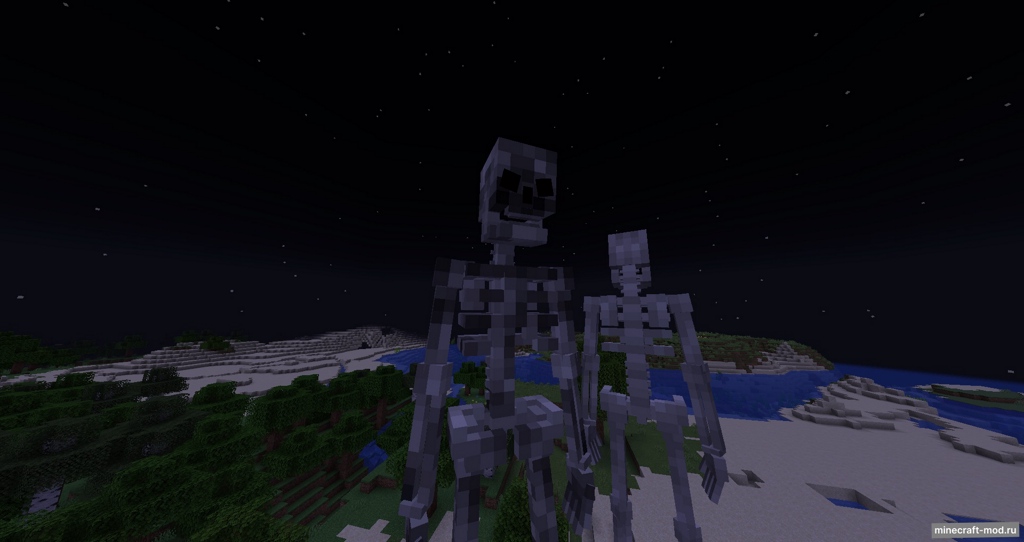 Мод SCP-2863, Starving Skeletons для Minecraft 1.20.1, 1.19.4, 1.19.2