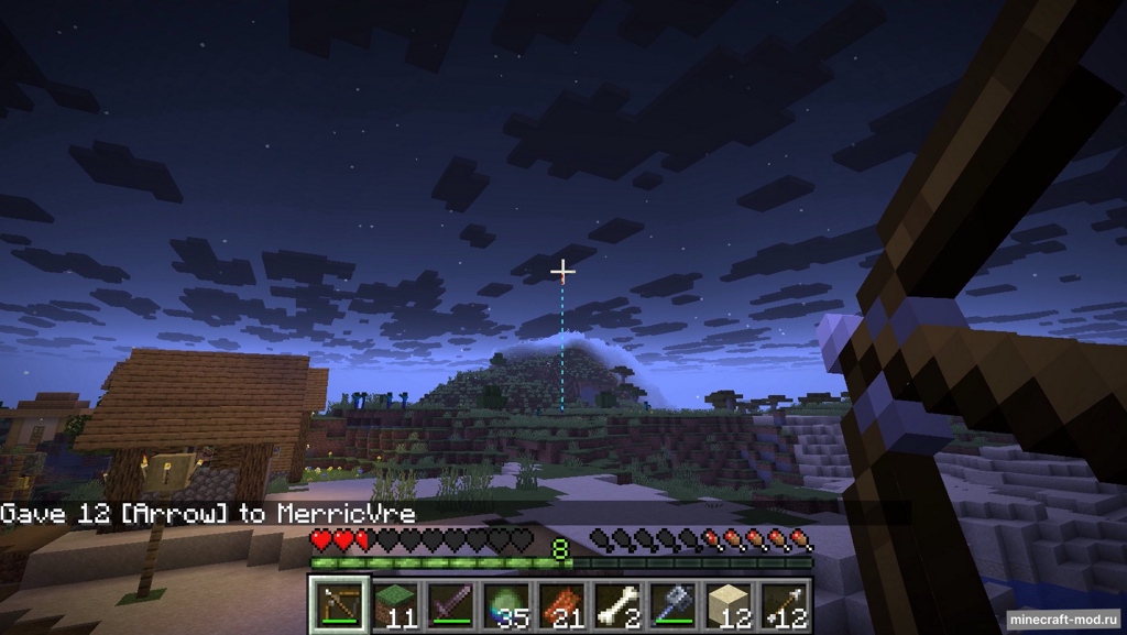 Мод Crosshair Helper для Minecraft 1.21.10 fabric