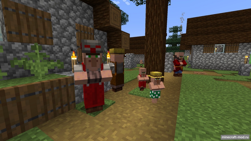 Мод Visiting Villagers для Minecraft 1.21.1, 1.21, 1.20.1