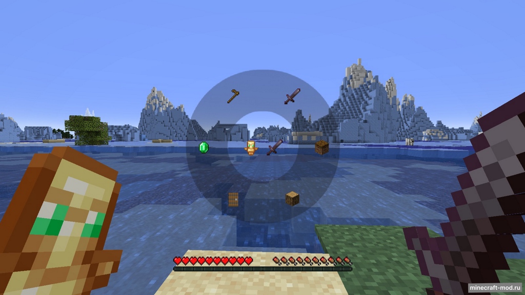 Мод Radial Hotbar для Minecraft 1.20.1 forge