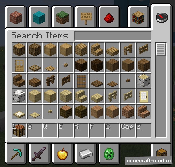 Мод Hotbar Keybinds для Minecraft 1.21.10 fabric