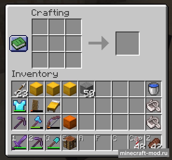 Мод Hotbar Keybinds для Minecraft 1.21.10 fabric