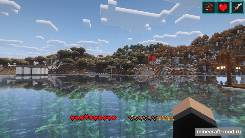 Мод Auto Hide HUD для Minecraft 1.21.10 neoforge, 1.21.8 neoforge