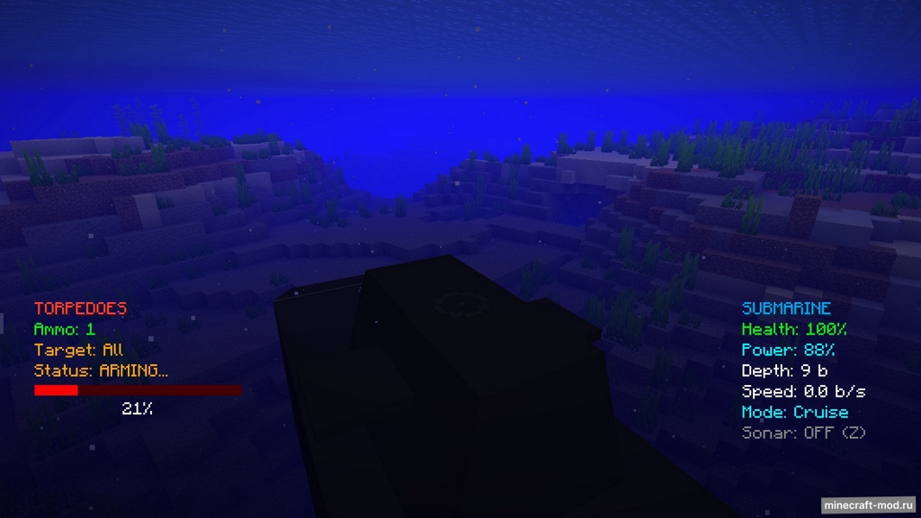 Мод Submarines'n Torpedoes для Minecraft 1.21.1 - 1.21 fabric