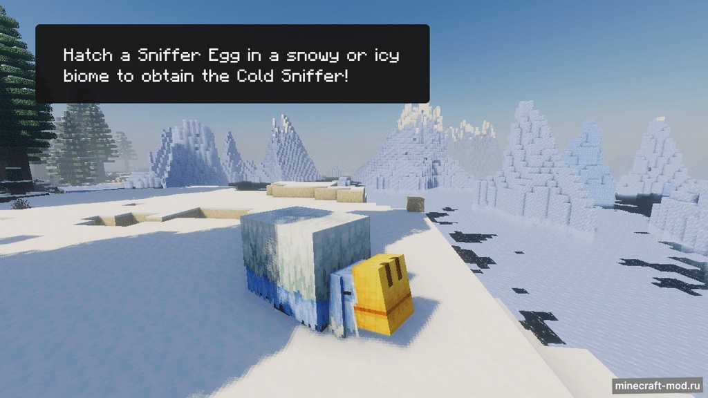 Мод Sniffer Reimagined для Minecraft 1.21.10 - 1.21.9 fabric, 1.21.8 - 1.21.6 fabric