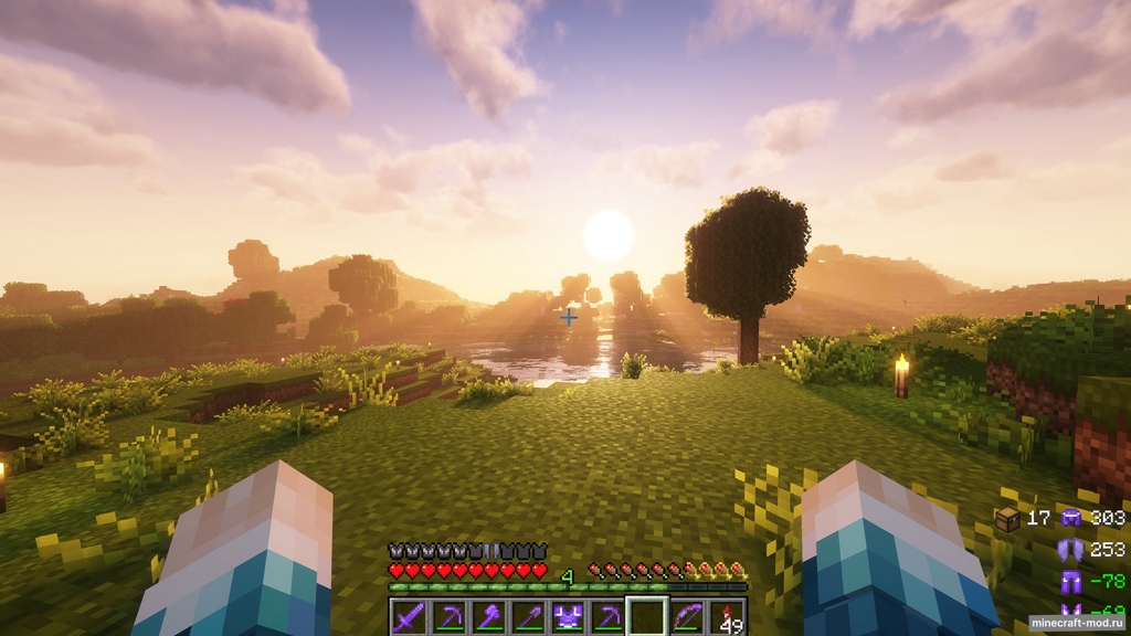 Мод Visible Offhand для Minecraft 1.21, 1.20.6, 1.20.4,  ...