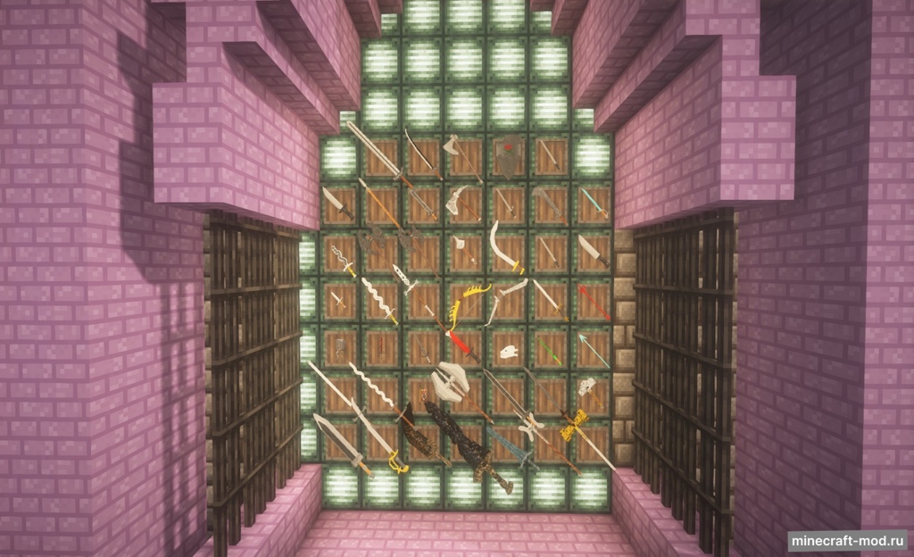 Мод SRWP | Sunmori Radiance Weapon Pack для Minecraft 1.18.2