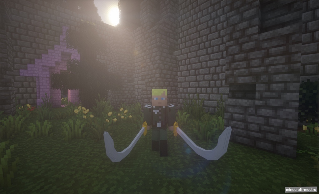Мод SRWP | Sunmori Radiance Weapon Pack для Minecraft 1.18.2