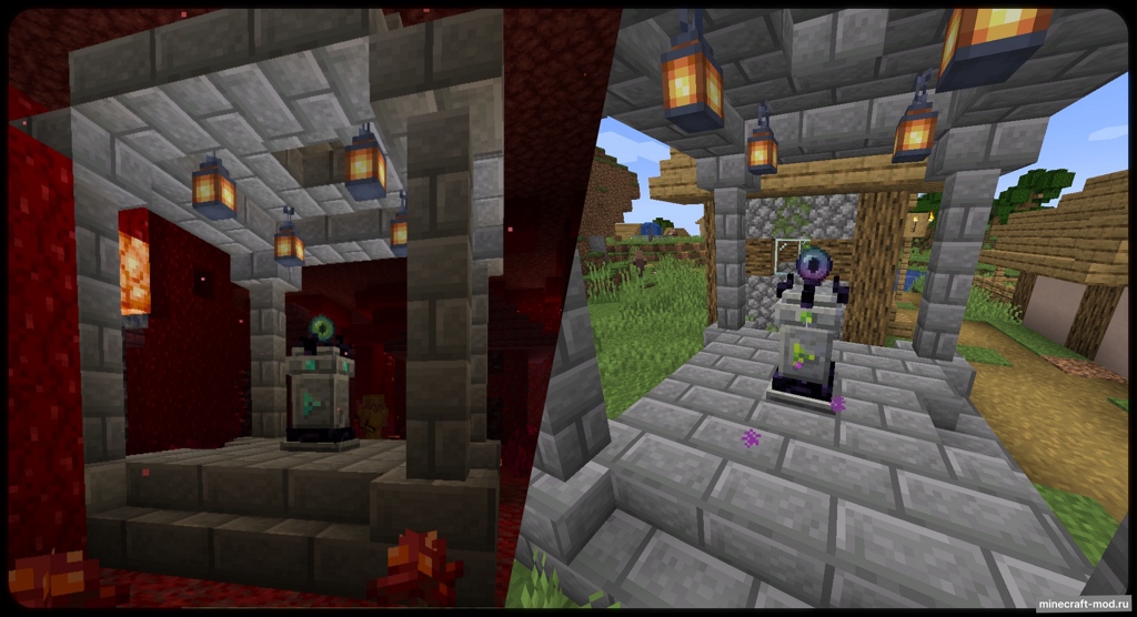 Мод Wraith Waystones для Minecraft 1.21.4, 1.21.3, 1.21.2,  ...