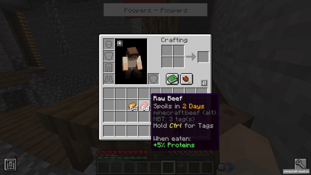 Мод Food Spoiling для Minecraft 1.20.1 forge