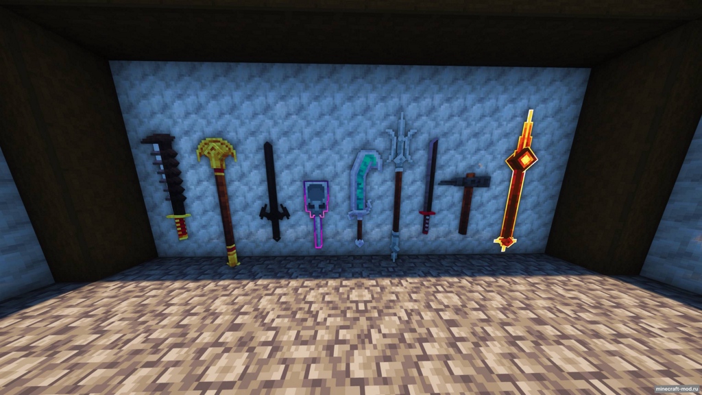 Мод TugkanDeMan's Weaponry Reforged (TWMR) для Minecraft 1.21.1, 1.20.1