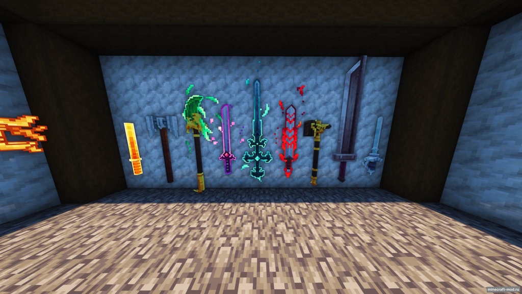 Мод TugkanDeMan's Weaponry Reforged (TWMR) для Minecraft 1.21.1, 1.20.1