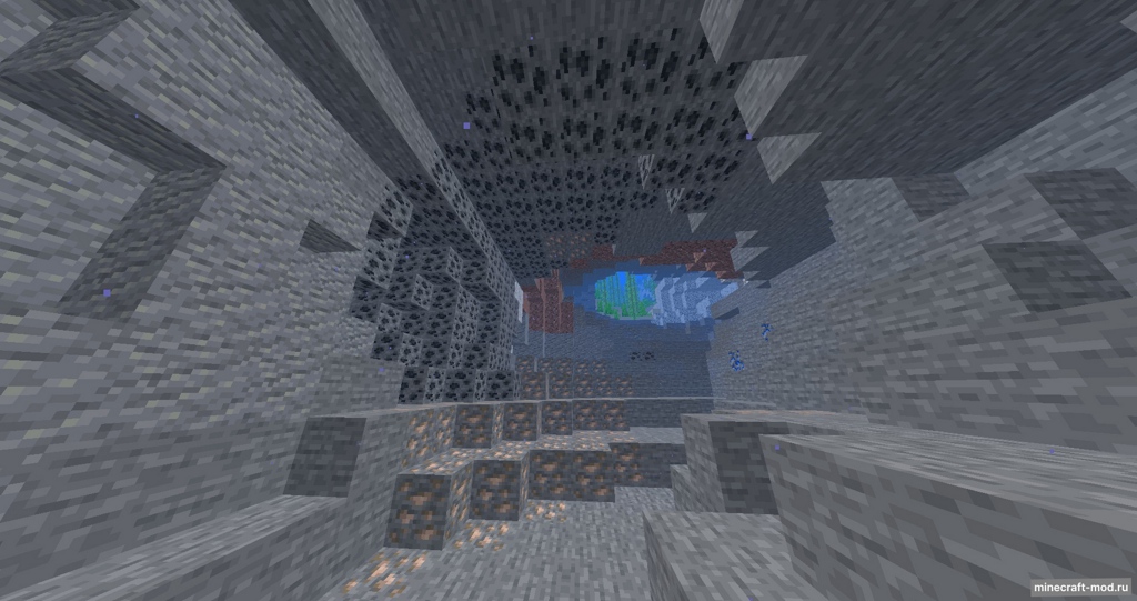 Мод Ore Veines+ для Minecraft 1.21.8, 1.21.5, 1.21.4,  ...