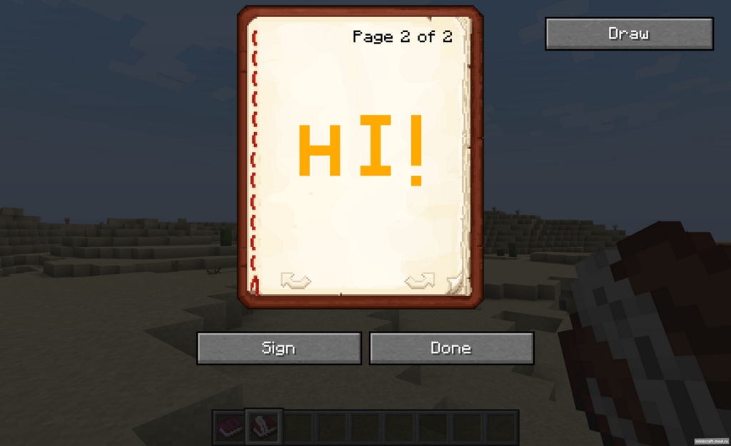 Мод Sketchy Books для Minecraft 1.20.1, 1.19.4