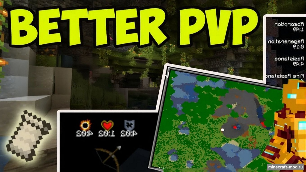 Мод Better PVP для Minecraft 1.21.9, 1.21.8, 1.21.5,  ...