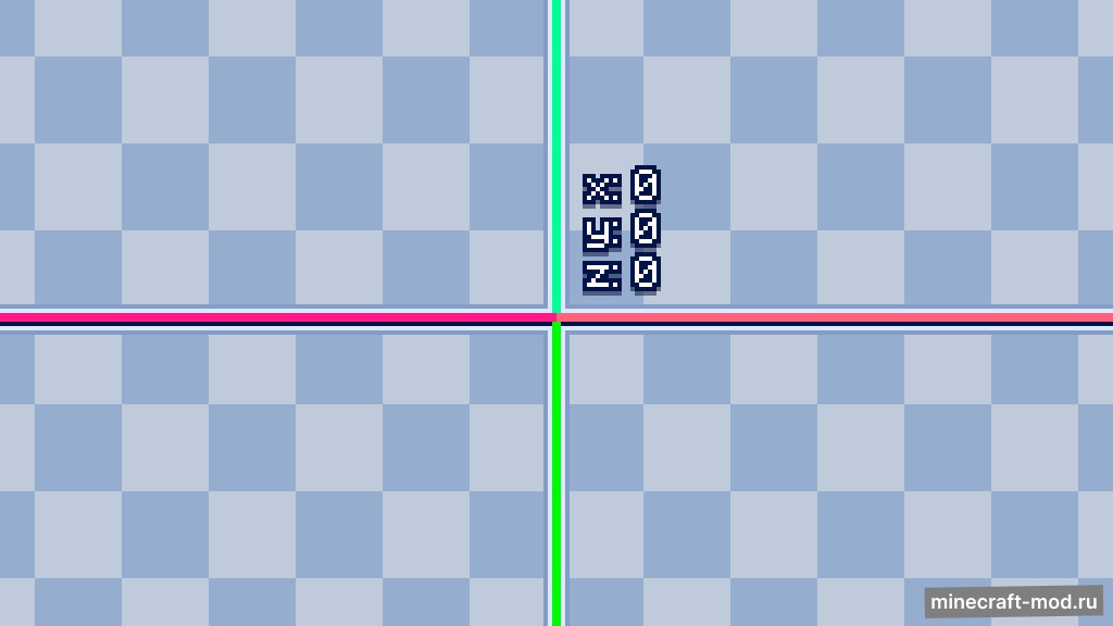 Мод Minimal Coords HUD для Minecraft 1.20.6 / 1.20.5 forge, 1.20.4 / 1.20.3 / 1.20.2 forge, 1.20.1 forge