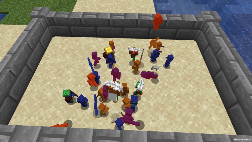 Мод Clay Soldiers Remake (CSR) для Minecraft 1.21.4, 1.21.1