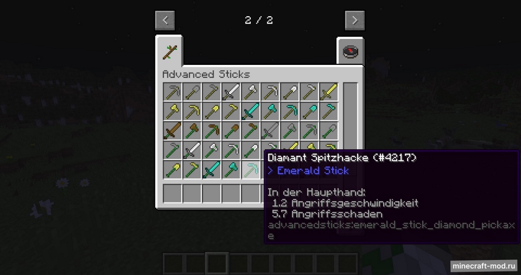 Мод Advanced Sticks для Minecraft 1.21, 1.20.4, 1.20.3,  ...