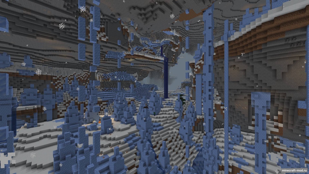 Мод Cave World Remastered. для Minecraft 1.21.11, 1.21.10, 1.21.9,  ...