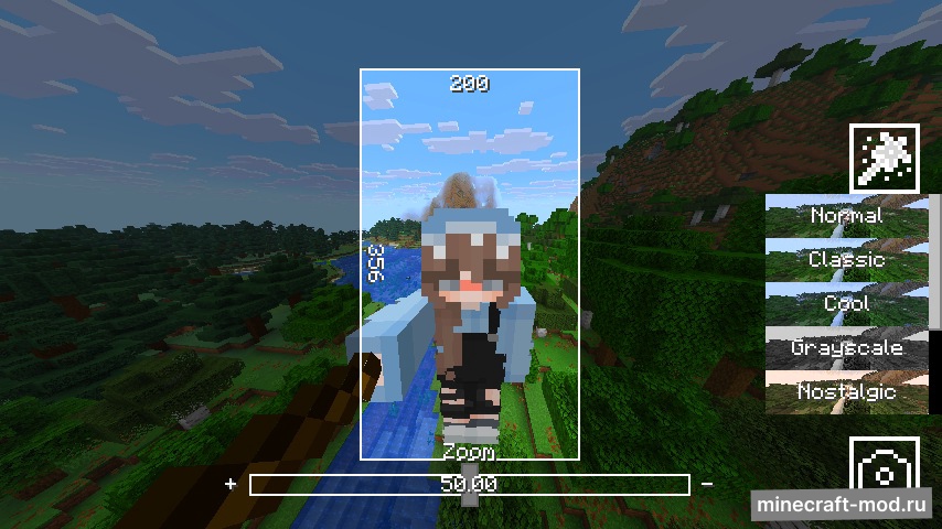 Мод Selfie Camera для Minecraft 1.21.11, 1.21.10, 1.21.9