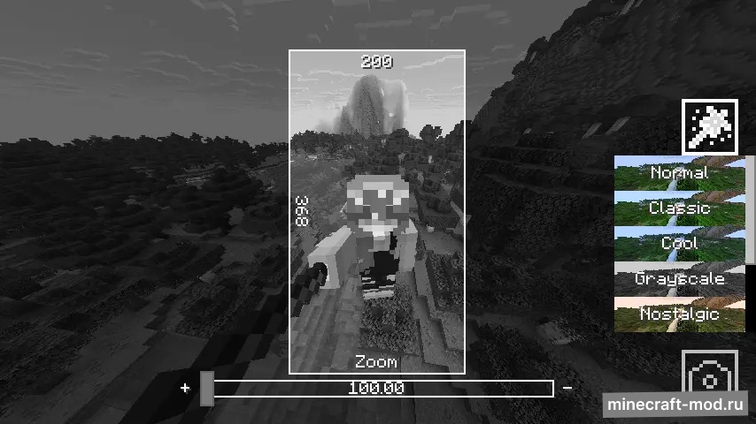 Мод Selfie Camera для Minecraft 1.21.11, 1.21.10, 1.21.9