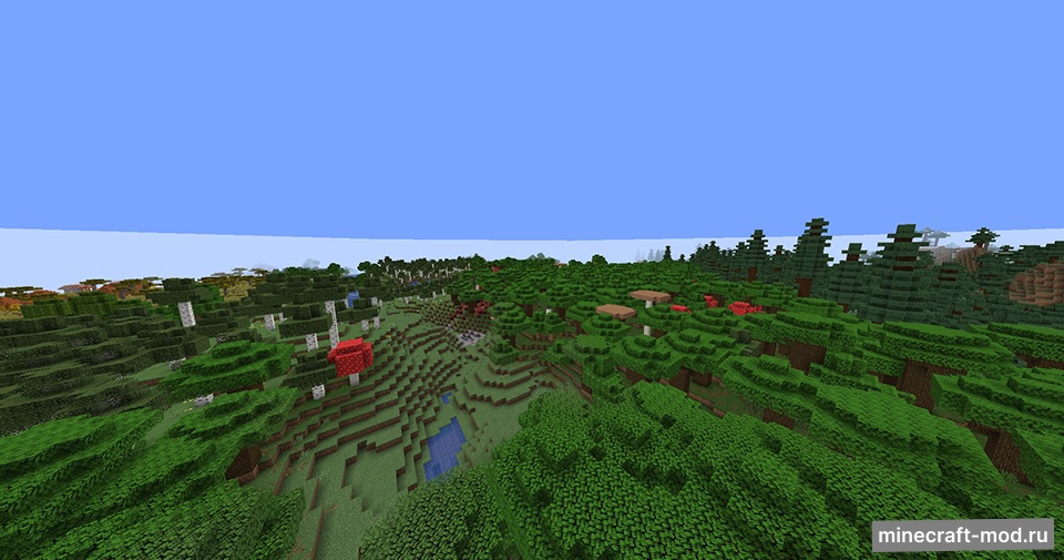 Мод Smaller Biomes для Minecraft 1.21.11, 1.21.10, 1.21.9
