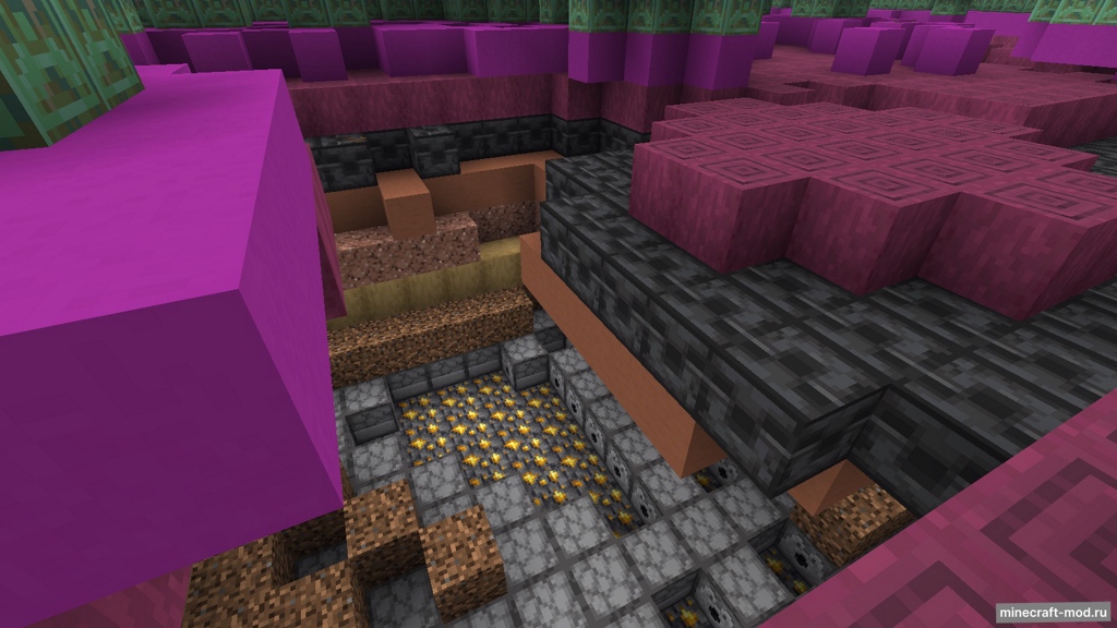 Мод Random Block Layers (LayeredChunks) для Minecraft 1.21.10 fabric