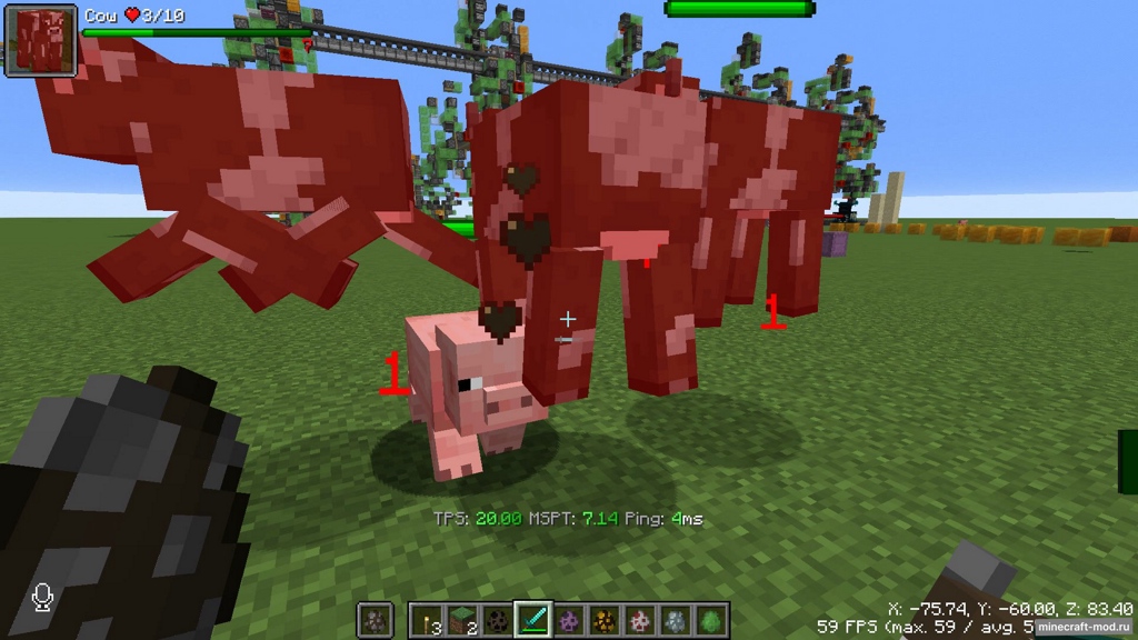 Мод ToroHealth-Continued для Minecraft 1.21.11, 1.21.10, 1.21.9,  ...