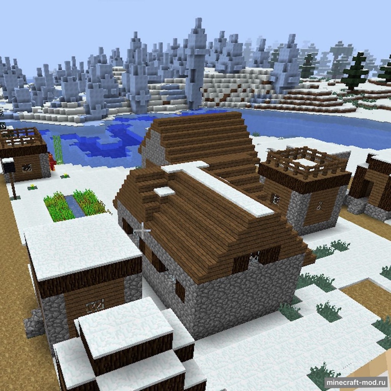 Мод SnowVillage для Minecraft 1.12.2, 1.12.1, 1.12,  ...