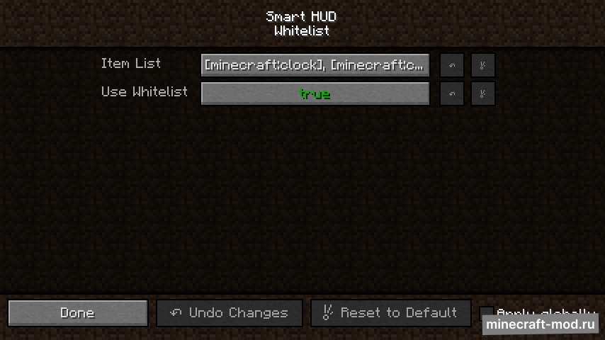 Мод Smart HUD для Minecraft 1.12.2, 1.12, 1.11.2