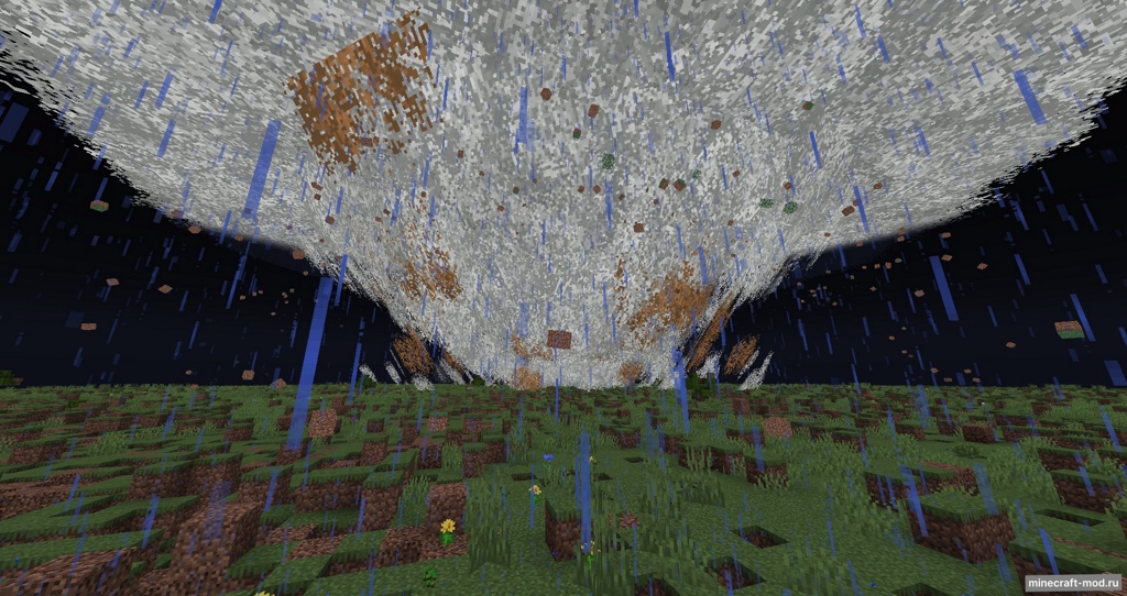 Мод Weather and Tornadoes Remastered для Minecraft 1.21.11 fabric, 1.21.10 - 1.21.9 fabric, 1.21.8 - 1.21.6 fabric,  ...