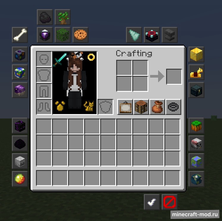 Мод Inventory Buttons для Minecraft 1.21.5 fabric