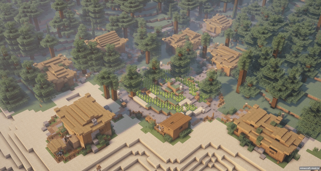 Мод Ancient Villages для Minecraft 1.20.1 forge