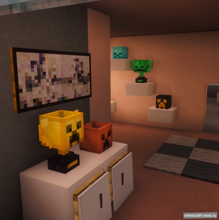 Мод Mob Trophies для Minecraft 1.21.11 fabric