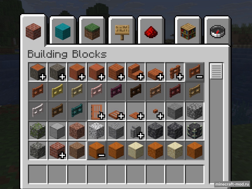 Мод Inventory Item Groups для Minecraft 1.21.10, 1.21.9, 1.21.8,  ...