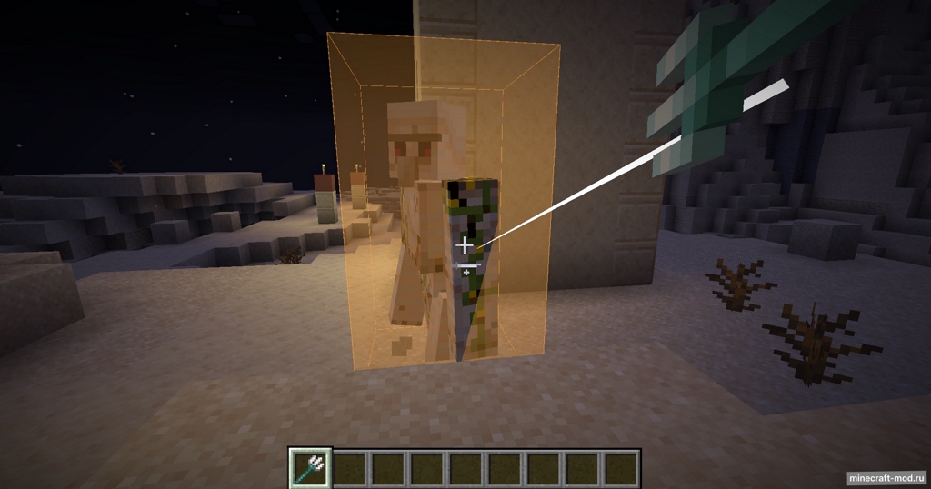 Мод Projectile Preview для Minecraft 1.21.8 - 1.21.2 fabric