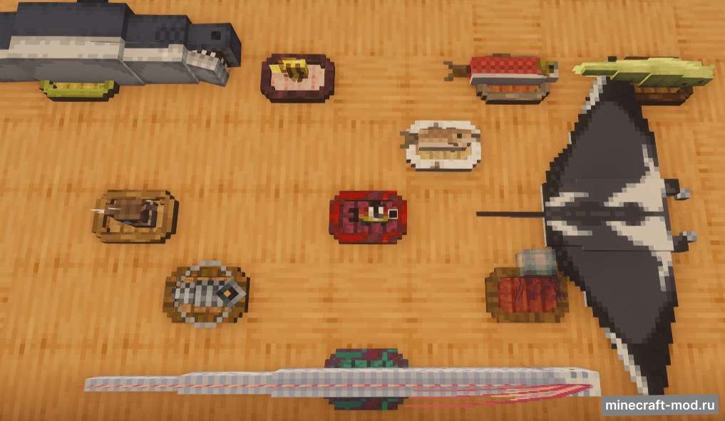 Мод Fish Display для Minecraft 1.20.1 forge