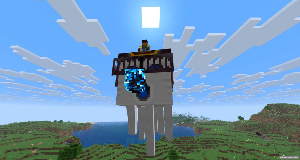 Мод Lightning Ghasts для Minecraft 1.21.7 fabric