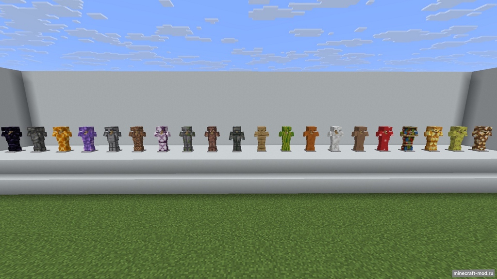 Мод Block Armor Remake для Minecraft 1.21.8