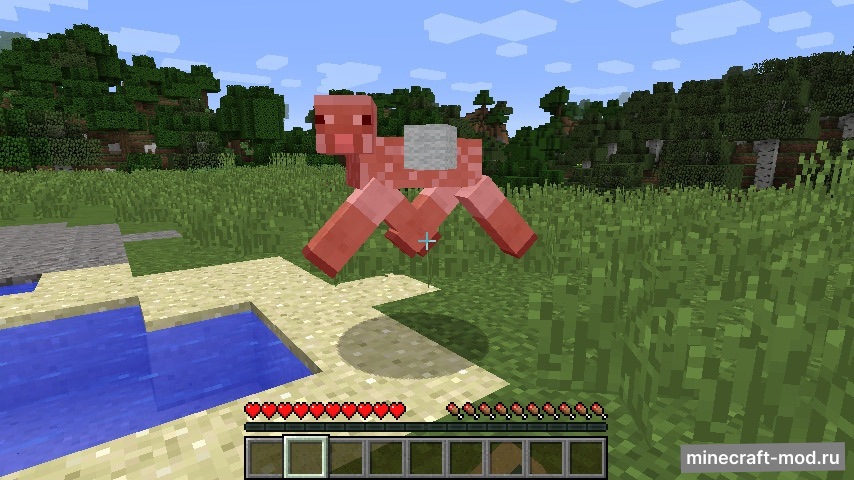 Мод Punch Wool Off Sheep для Minecraft 1.12.2