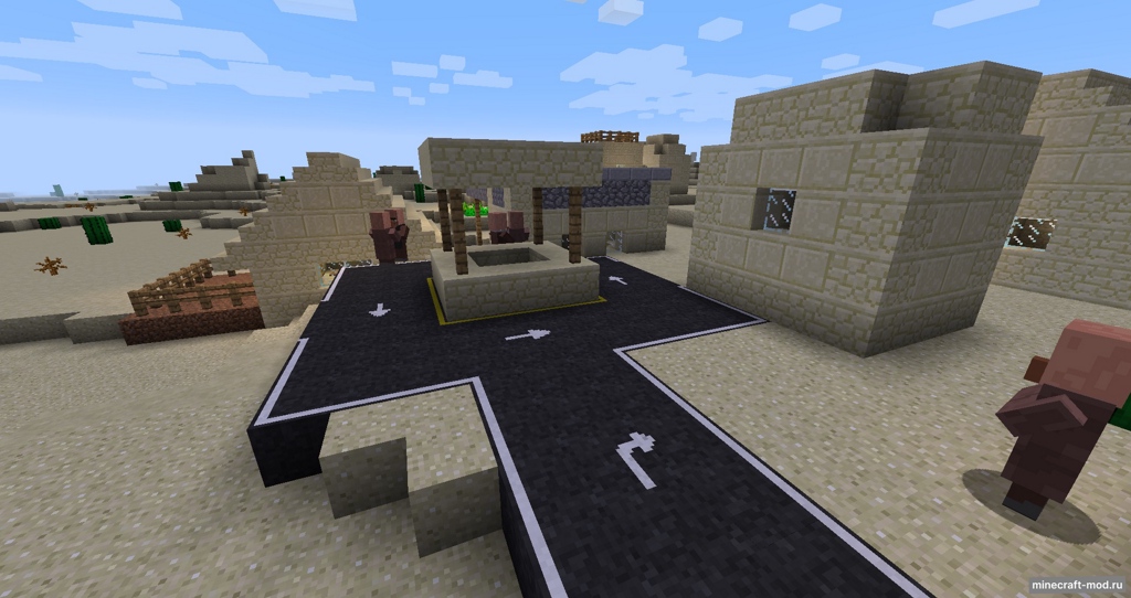 Мод RoadWorks Reborn для Minecraft 1.12.2