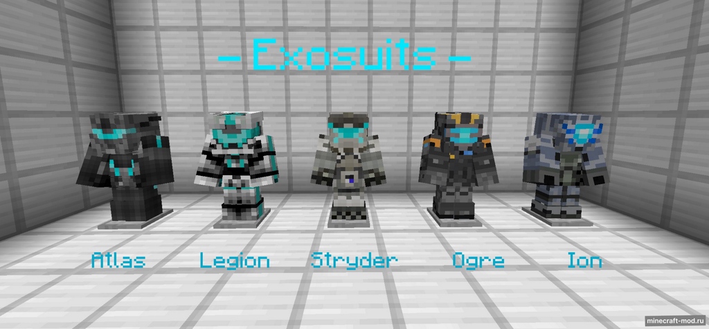Мод EXO-Craft для Minecraft 1.20.4, 1.20.3, 1.20.2,  ...