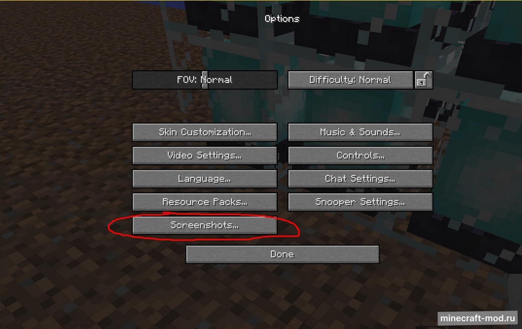 Мод Screenshot Browser для Minecraft 1.12.2