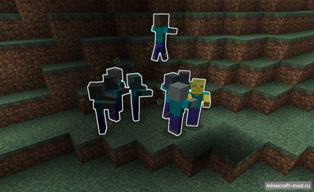 Мод Midas Zombie для Minecraft 1.12.2