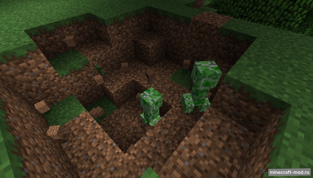 Мод Organic Creepers для Minecraft 1.12.2