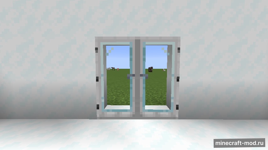 Мод Modern Glass Doors для Minecraft 1.20.4, 1.20.3, 1.20.2,  ...