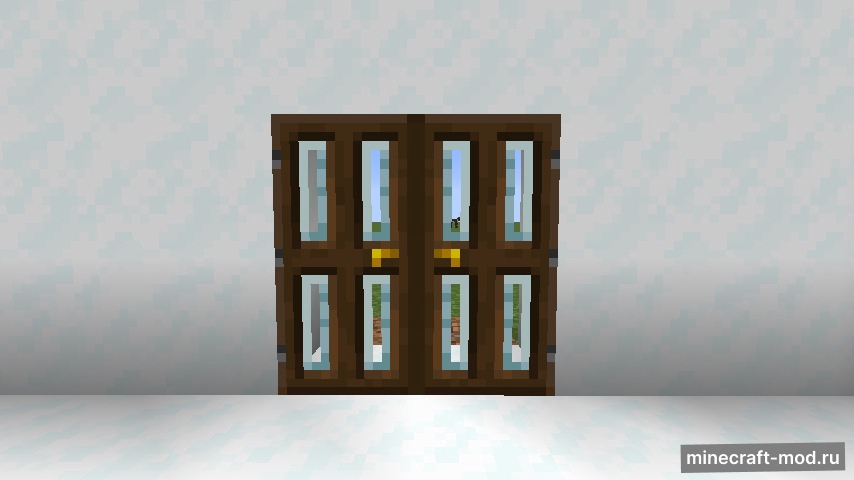 Мод Modern Glass Doors для Minecraft 1.20.4, 1.20.3, 1.20.2,  ...